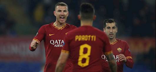 Dzeko e Perotti esultano (getty images) Dzeko e Perotti esultano (getty images)