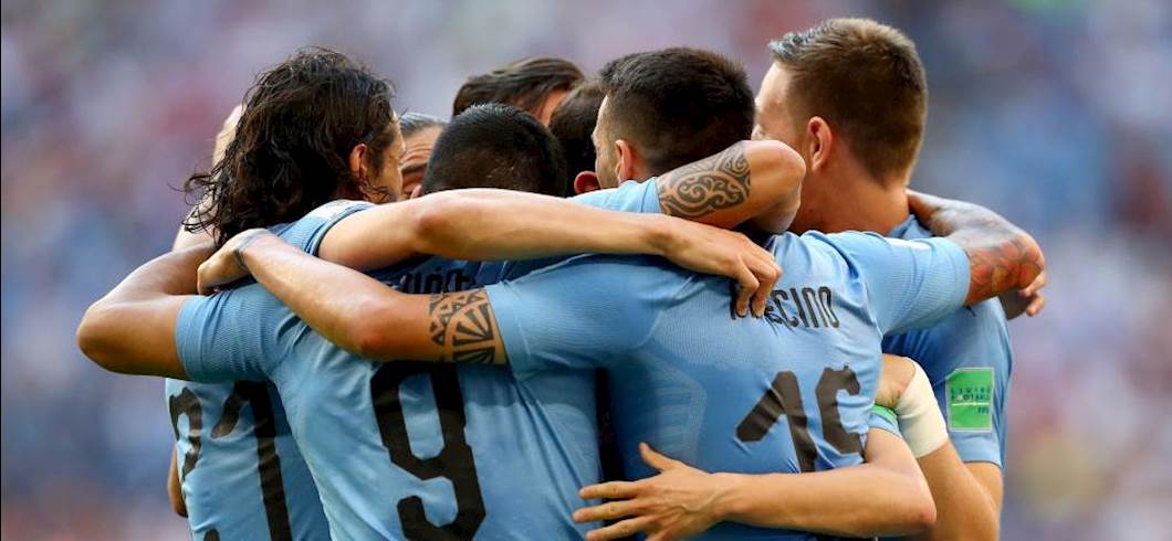 L'esultanza dell'Uruguay (Getty) L'esultanza dell'Uruguay (Getty)
