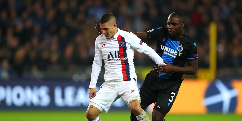 Marco Verratti in azione nel PSG (getty) Marco Verratti in azione nel PSG (getty)