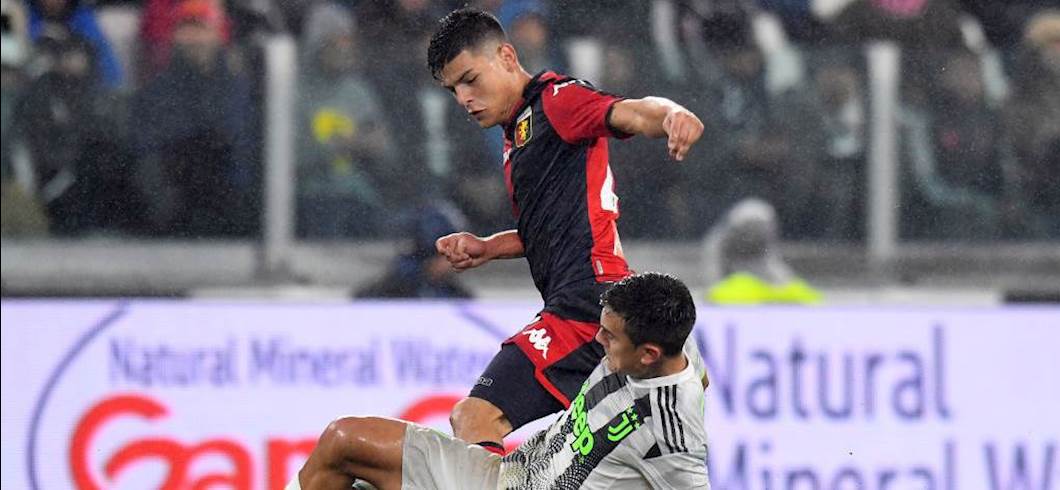 Agudelo in azione con la maglia del Genoa (Getty Images) Agudelo in azione con la maglia del Genoa (Getty Images)