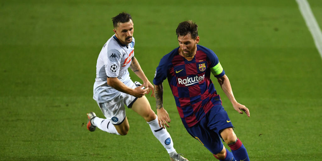 Champions League, Barcellona-Napoli 3-1: è sempre Lionel Messi (Getty Images) Champions League, Barcellona-Napoli 3-1: è sempre Lionel Messi (Getty Images)