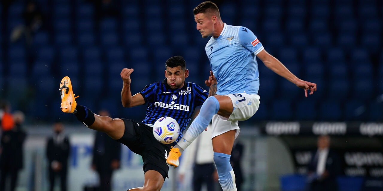 Romero a contrasto con Milinkovic-Savic (Getty Images) Romero a contrasto con Milinkovic-Savic (Getty Images)