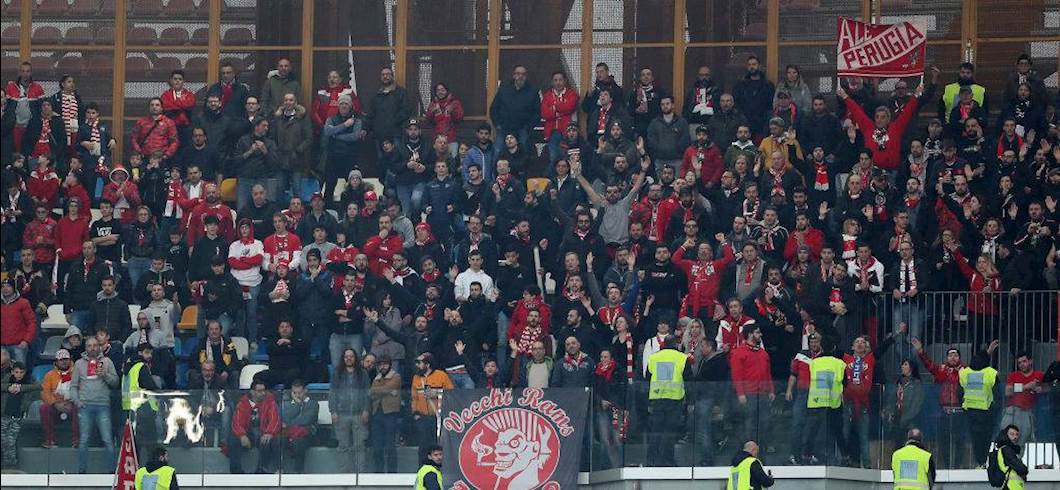 Tifosi del Perugia (getty) Tifosi del Perugia (getty)