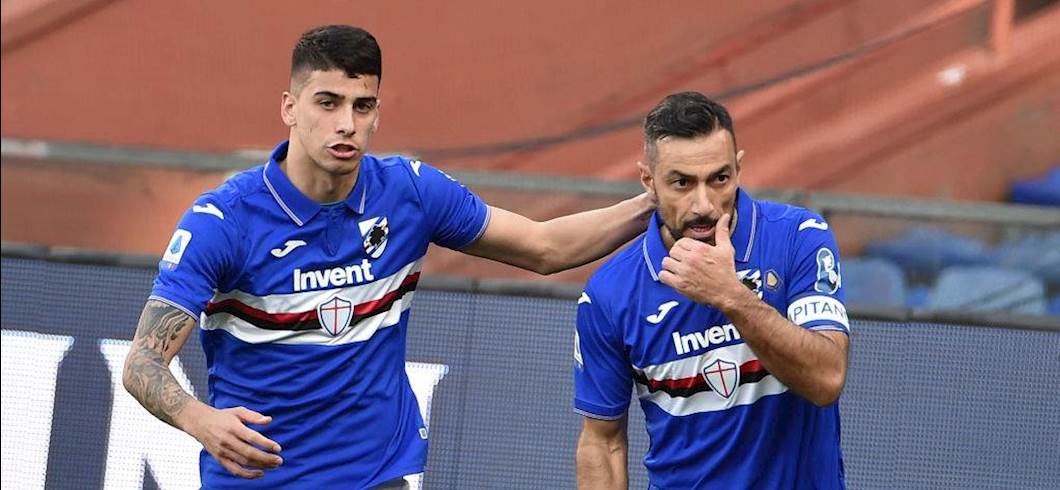 Depaoli con Quagliarella (getty) Depaoli con Quagliarella (getty)