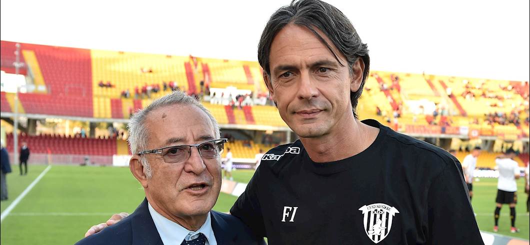Vigorito e Inzaghi (getty) Vigorito e Inzaghi (getty)
