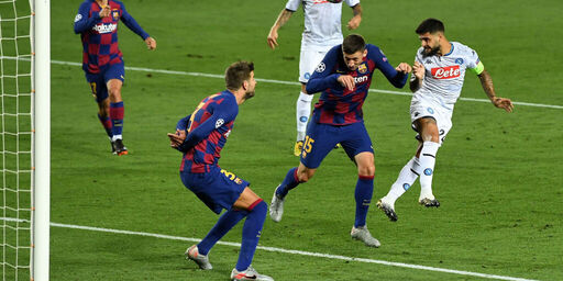Lorenzo Insigne in azione al Camp Nou (Getty Images) Lorenzo Insigne in azione al Camp Nou (Getty Images)
