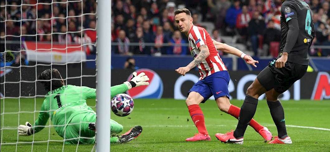 Il gol di Saul (getty images) Il gol di Saul (getty images)