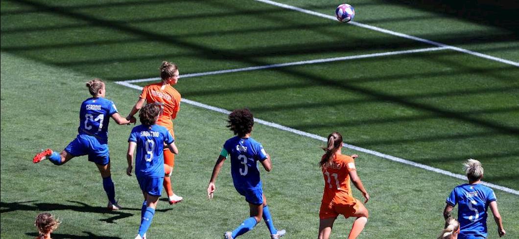 Il gol di Miedema (getty) Il gol di Miedema (getty)