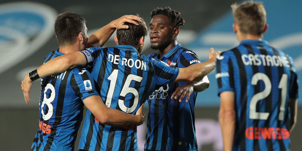 Atalanta, De Roon esulta con Zapata (Getty) Atalanta, De Roon esulta con Zapata (Getty)