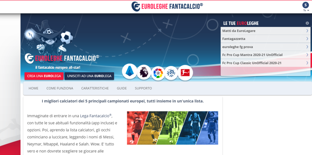 Euroleghe Fantacalcio (Fantacalcio.it) Euroleghe Fantacalcio (Fantacalcio.it)