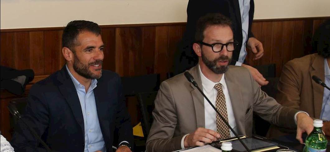 Calcagno con Perrotta (getty) Calcagno con Perrotta (getty)