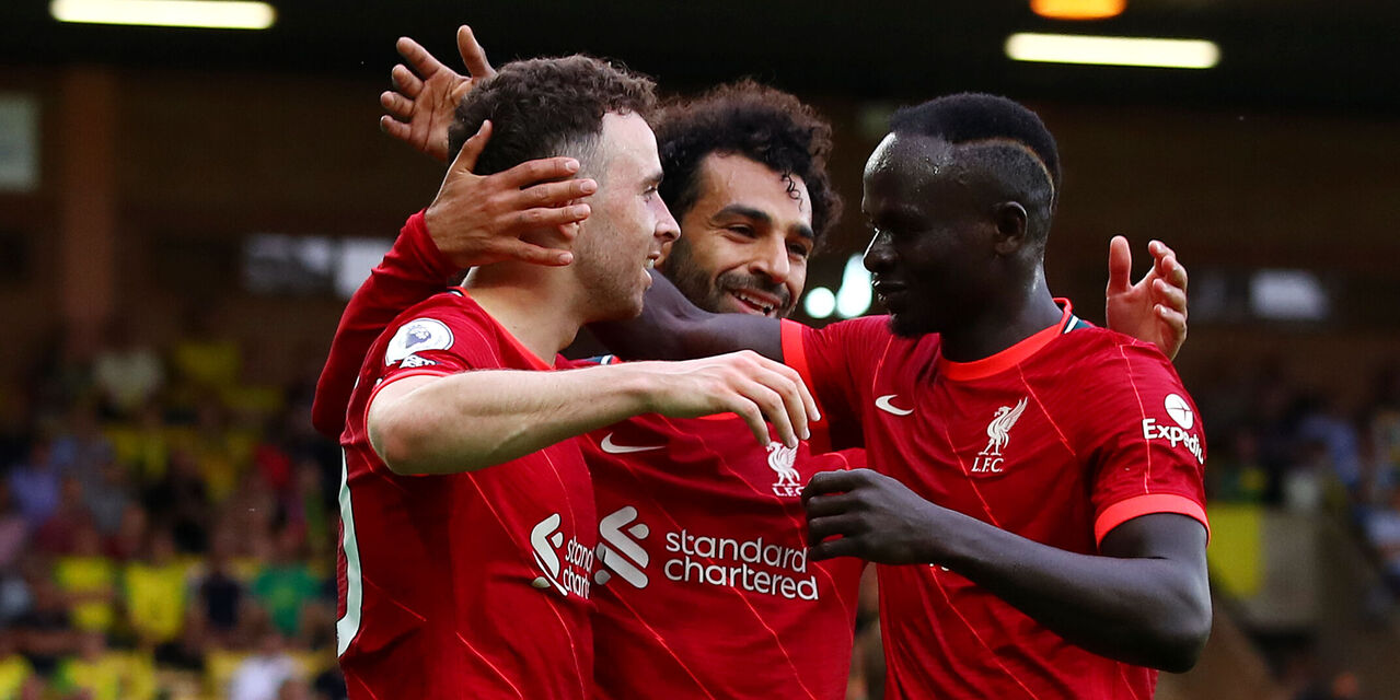 Diogo Jota, Mohamed Salah e Sadio Mané (Getty Images) Diogo Jota, Mohamed Salah e Sadio Mané (Getty Images)