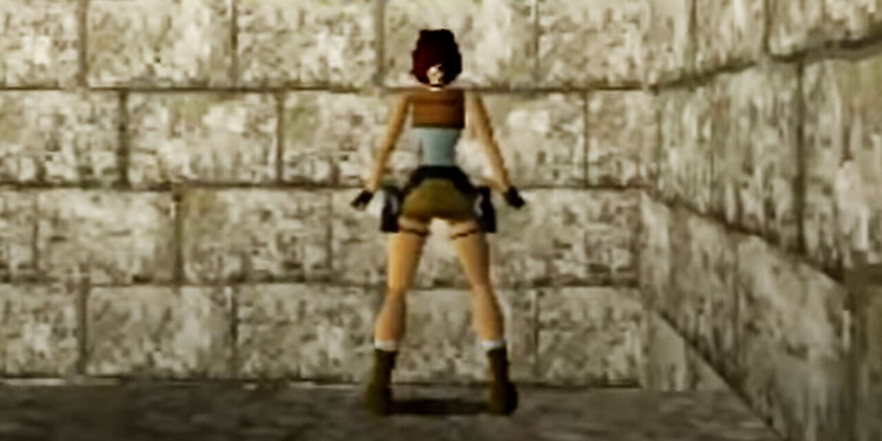 Tomb Raider, 1996. Frame da https://www.youtube.com/watch?v=BltNSs9Vzdg Tomb Raider, 1996. Frame da https://www.youtube.com/watch?v=BltNSs9Vzdg