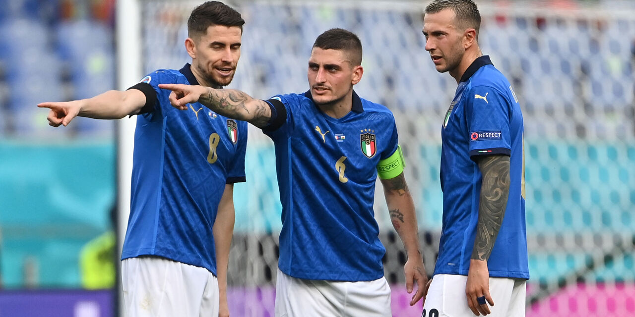 Jorginho e Verratti, 2 Big dell\'Italia che giocano all\'estero (getty) Jorginho e Verratti, 2 Big dell\'Italia che giocano all\'estero (getty)