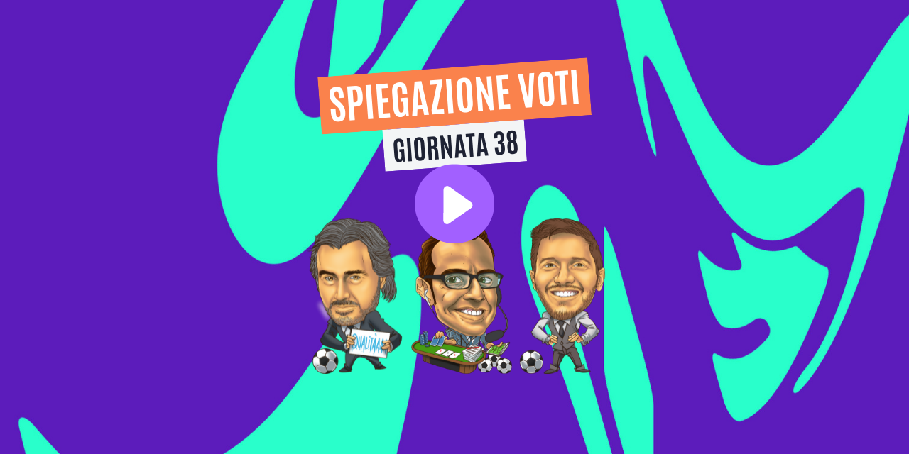 VIDEO: spiegazione voti Fantacalcio Serie A TIM 38ª giornata - Trevisani, Pardo, Giunta VIDEO: spiegazione voti Fantacalcio Serie A TIM 38ª giornata - Trevisani, Pardo, Giunta