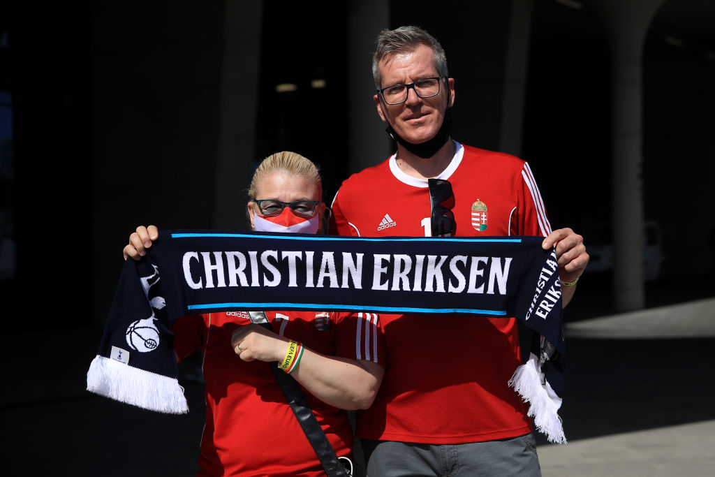 L'affetto dei tifosi nei confronti di Eriksen (getty)
