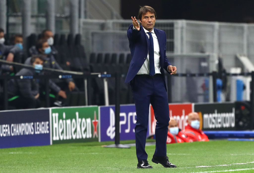 Mister Conte stasera a bordo campo (getty)