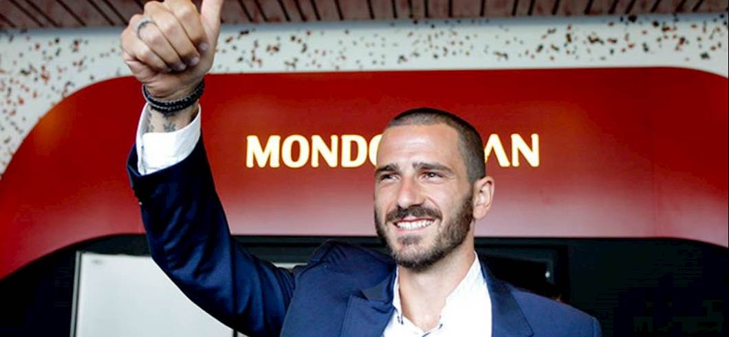 Copertina: Milan, Bonucci è già carico: "Qui per scrivere una nuova pagina della storia rossonera"