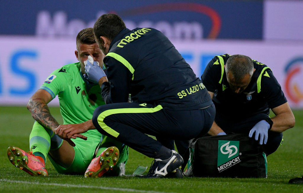 Il comunicato della Lazio sulle condizioni di Milinkovic (Getty Images)