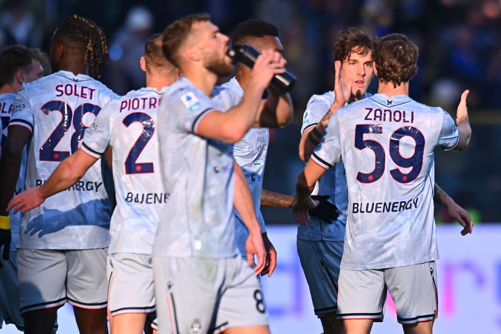 Parma - Udinese 0-2, Zaniolo esulta dopo il gol che apre la partita (Getty)