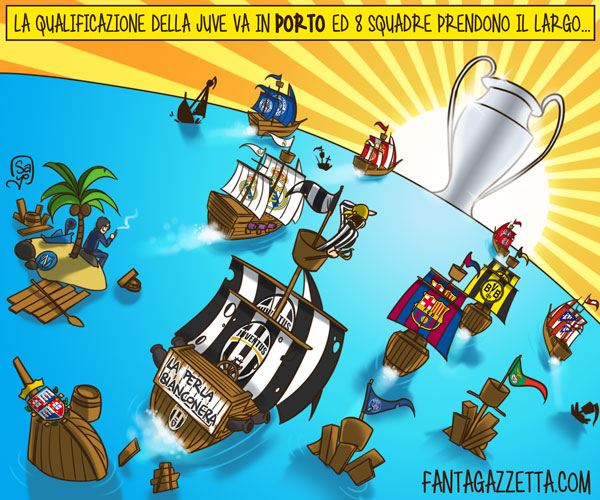 Copertina: LA VIGNETTA DI FG - La Juve prende il largo in Champions