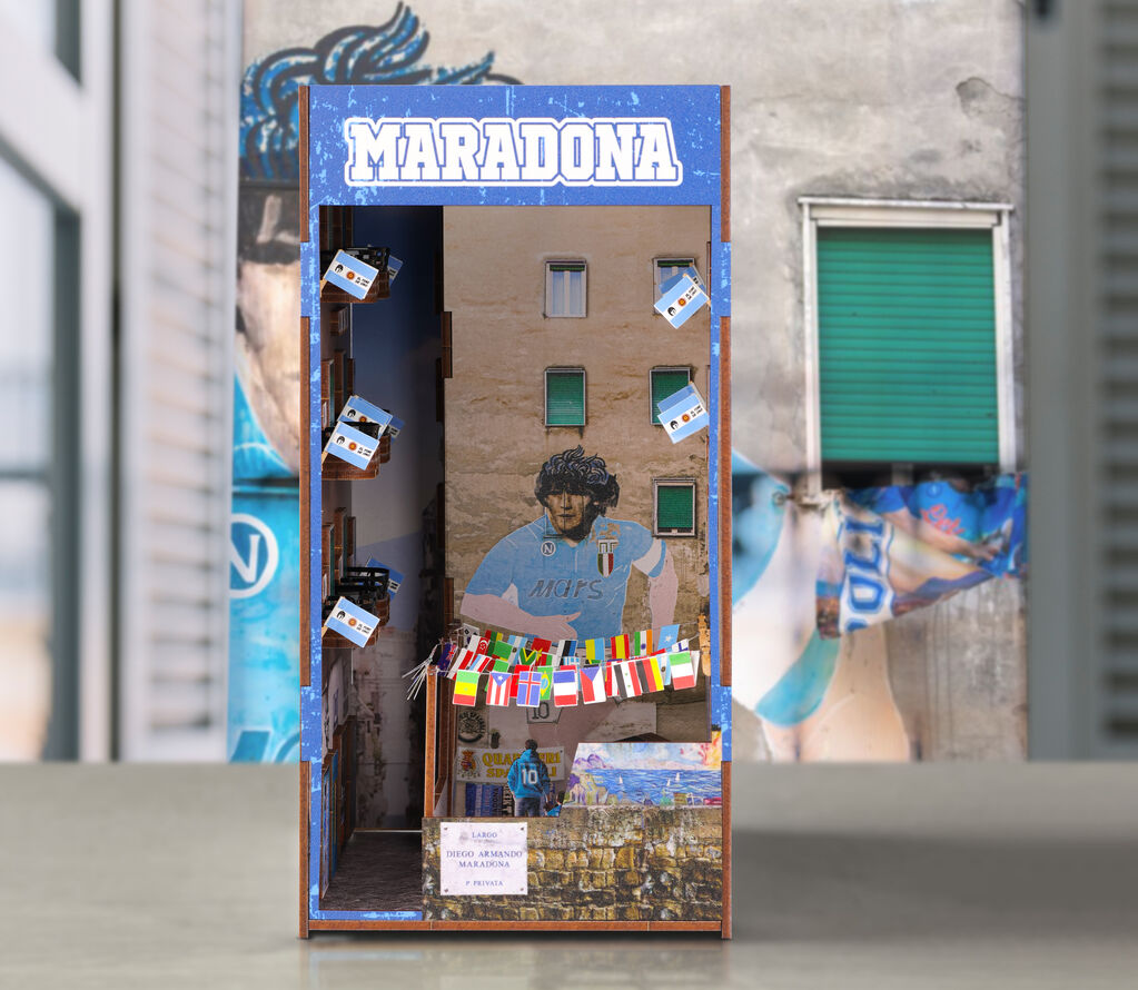 La prospettiva frontale di Build the box - Largo Maradona