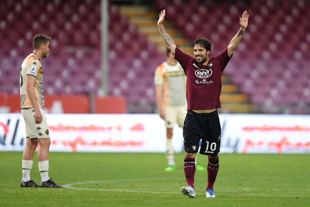 Simone Verdi esulta dopo il gol al Venezia (Getty Images)