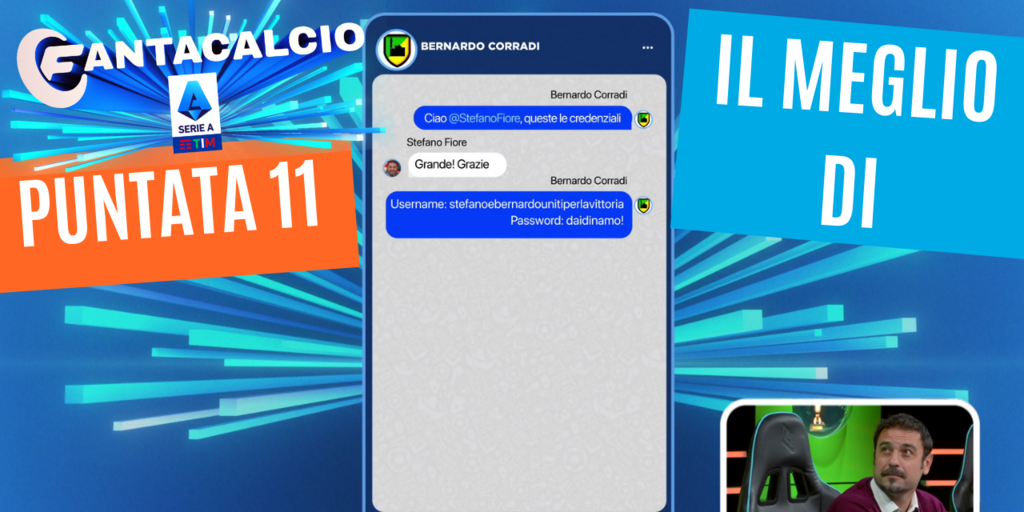 Copertina: Fantacalcio Serie A TIM: puntata 11! Best of: Stefano Fiore e Bernardo Corradi, uniti per la vittoria