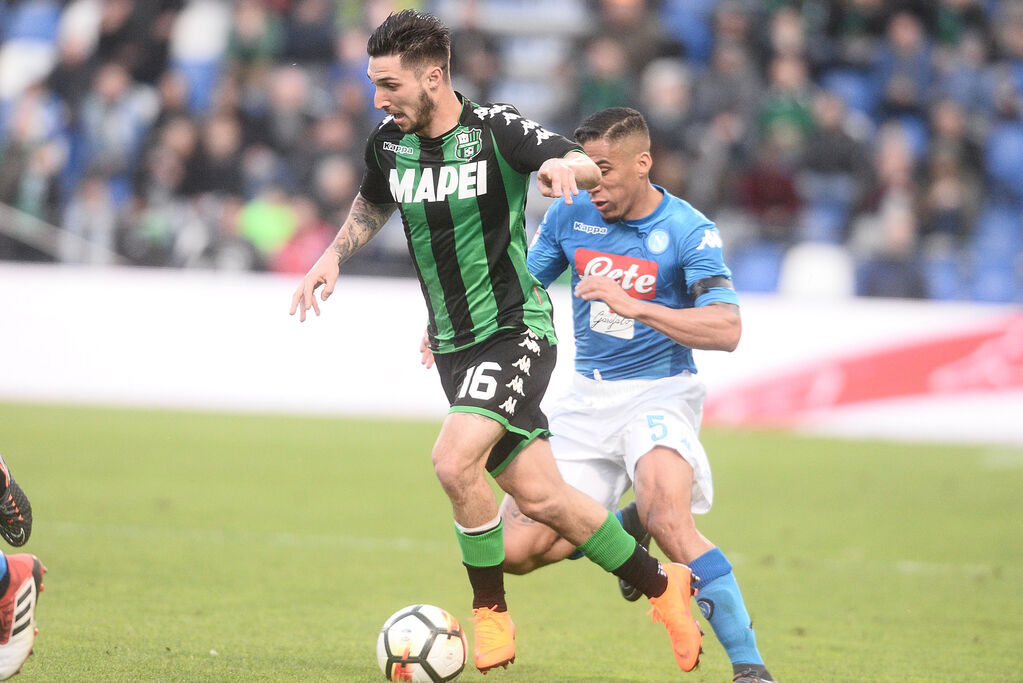 Politano in azione con la maglia del Sassuolo (Getty)