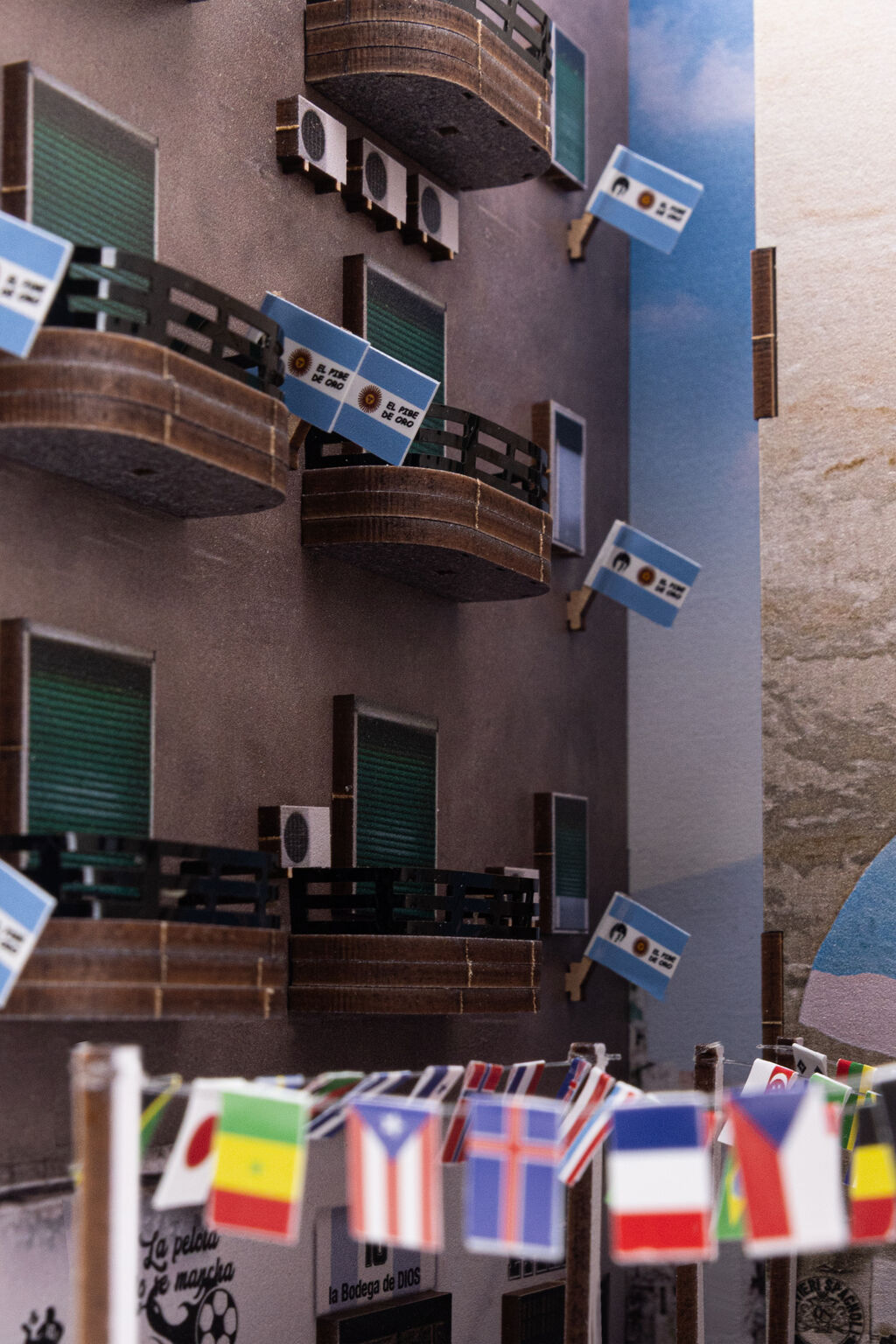 Il dettagli degli interni di Build the box - Largo Maradona