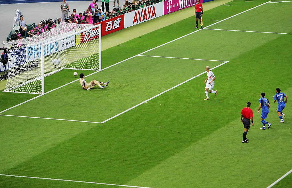 Buffon contro Zidane al Mondiale 2006 (Getty Images)