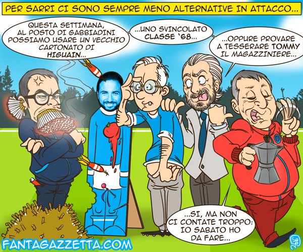 Copertina: LA VIGNETTA DI FG - A.A.A. Cercasi punta per Sarri