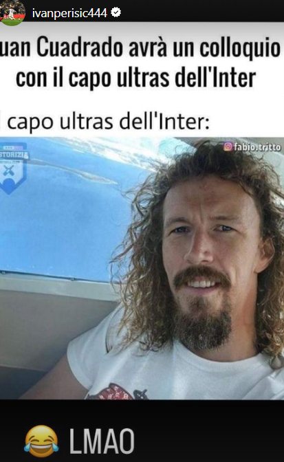 La story pubblicata da Perisic (Instagram)