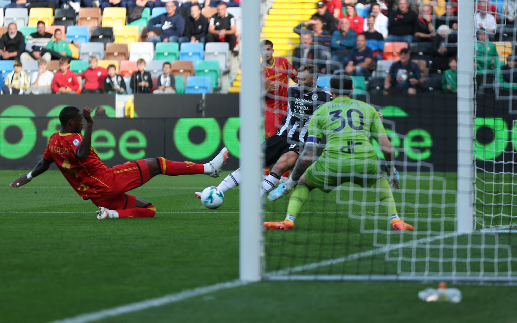 Udinese - Lecce 3-2, Karlstrom realizza il primo gol in Serie A (Getty)