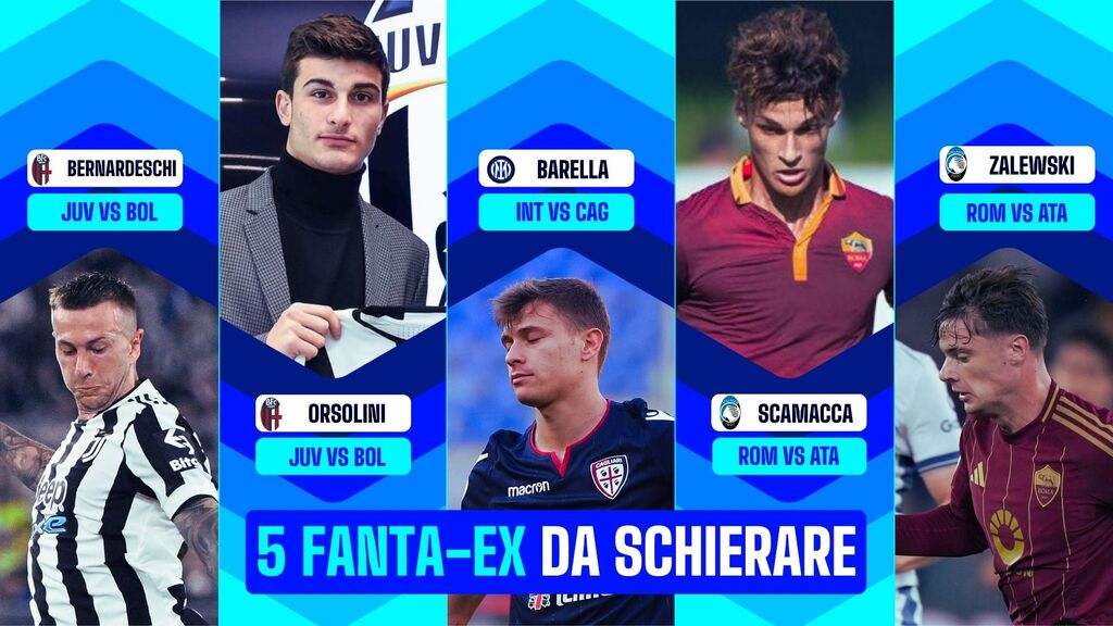 5 Fanta-Ex da schierare nella 33^ giornata (Fantacalcio TV)