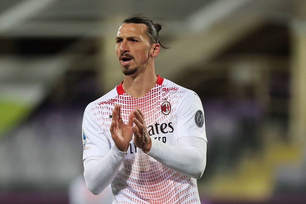 Milan, Ibrahimovic durante la partita di Firenze (Getty)