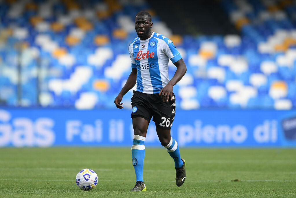 Napoli, Koulibaly durante una partita di campionato (Getty)