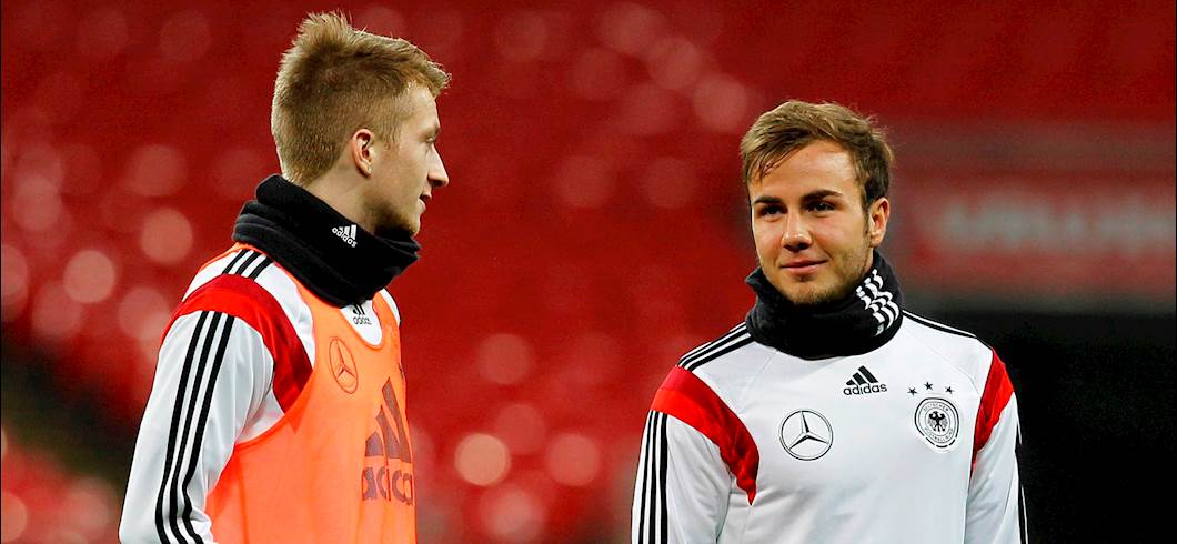 Copertina: Götze, che gaffe : "Tanti auguri Marco, giocheremo insieme". Ma Reus non viene convocato e tagga la persona sbagliato