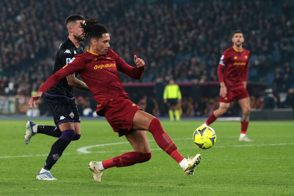 Un momento di gioco tra Roma e Fiorentina (Getty Images)