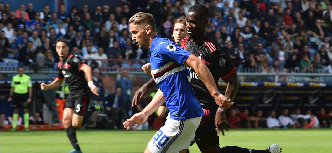 Copertina: Zapata sfonda la porta, Alvarez regala il bis e il Milan perde ancora: la Sampdoria non smette di stupire