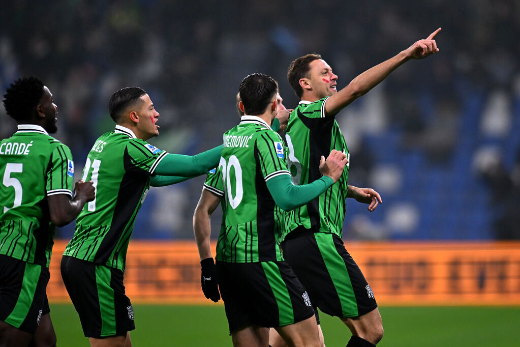 Sassuolo - Pisa 2-2, Matic esulta per il gol del provvisorio 1-1 (Getty)