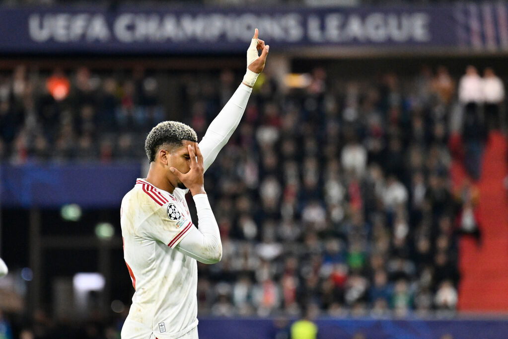 Lask - Liverpool 3-6, Araujo esulta alla sua maniera dopo il gol del vantaggio (LaPresse)