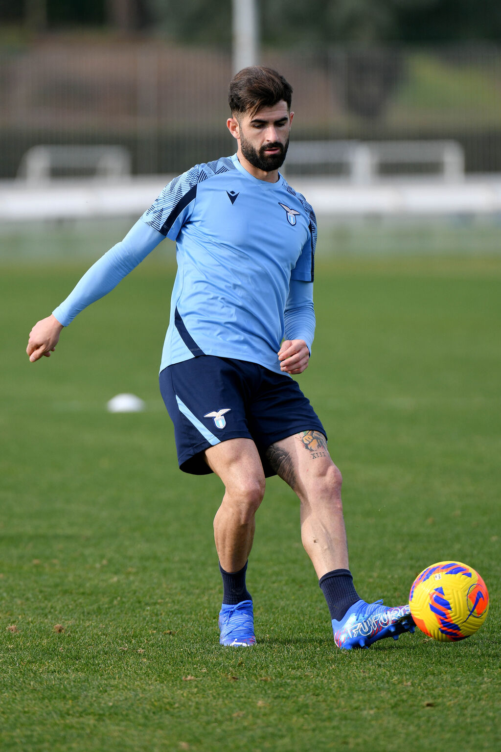 Lazio, Hysaj durante l'allenamento (Getty)
