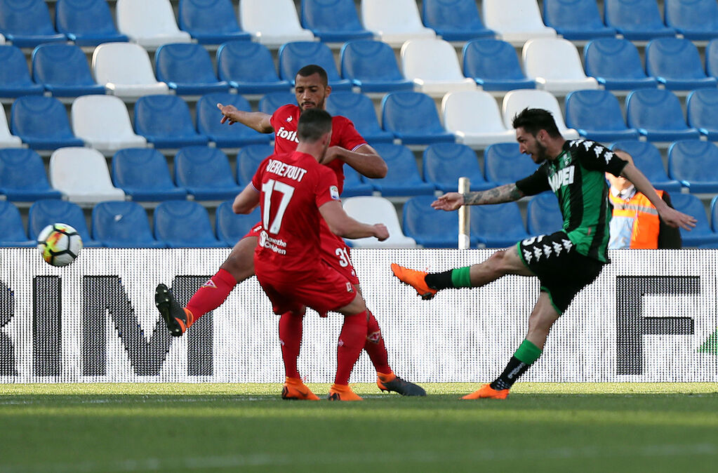 Politano in azione con la maglia del Sassuolo (Getty)