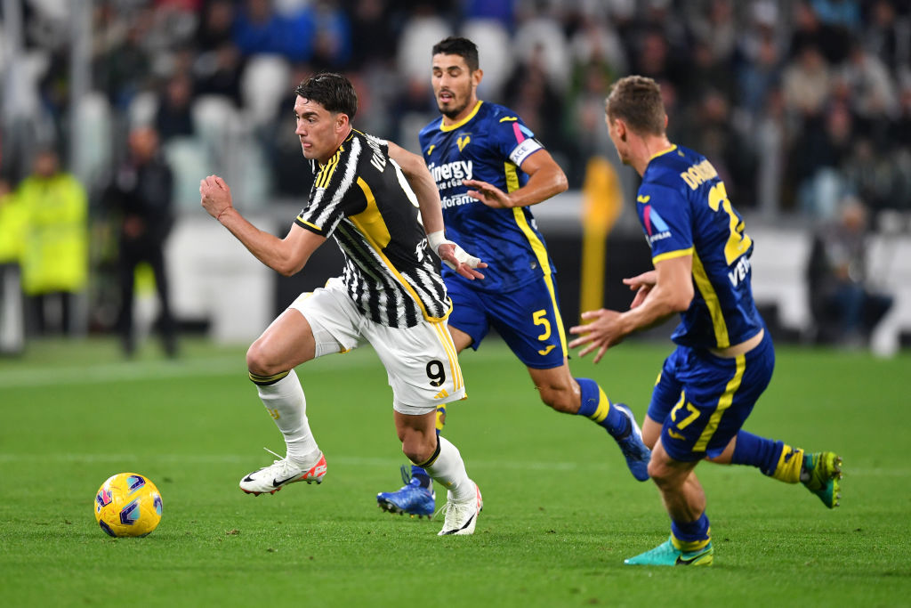 Un momento di gioco tra Juventus e Verona (Getty Images)