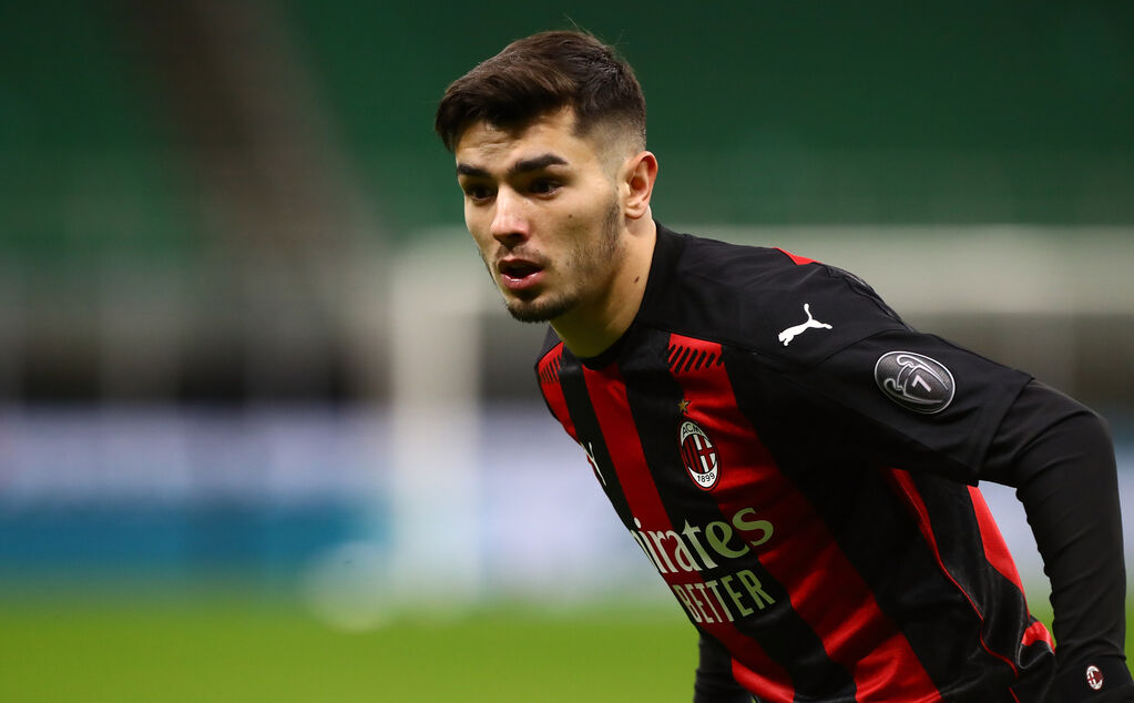 Milan, Brahim Diaz in azione con la maglia del Milan (Getty)