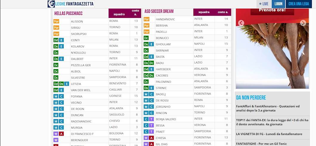 Copertina: FANTARACCONTI - Il triste bronomio: ecco come si gioca nel fantacalcio a 2. Si, solo 2 squadre