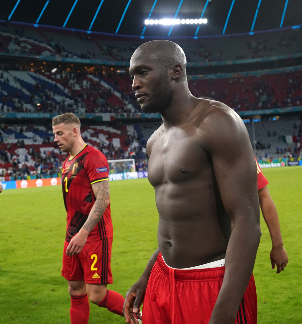 Inter, Romelu Lukaku con la maglia del Belgio (Getty)