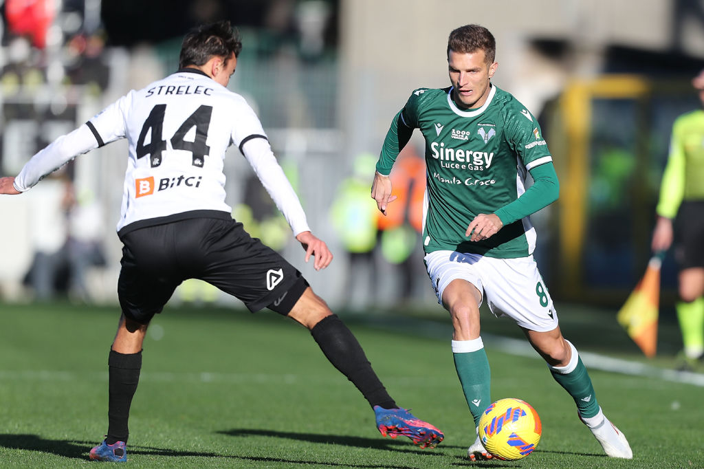 Un momento di gioco tra Spezia e Verona (Getty Images)