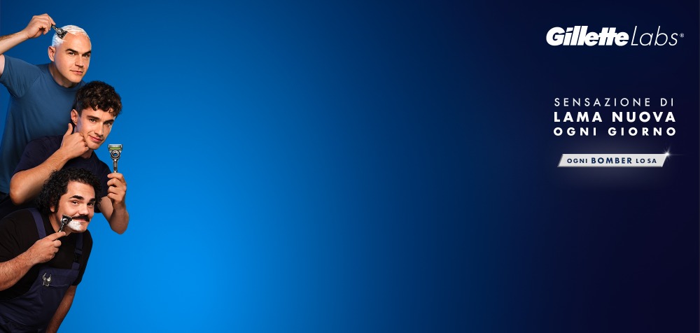 Gillette Labs - Sensazione di lama nuova ogni giorno - ogni bomber lo sa